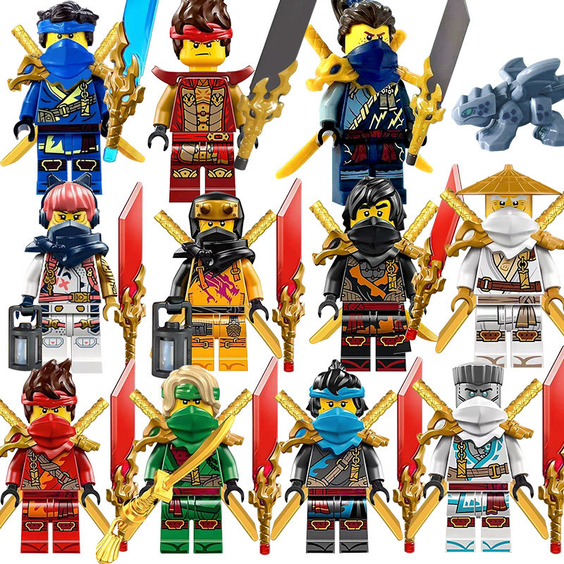 2025新款幻影忍者19季神龙崛起龙头肩甲杰凯全套积木人仔拼装玩具