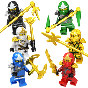 幻影忍者第2季全套积木黄金武器主角6-13岁劳埃德杰凯寇拼装玩具