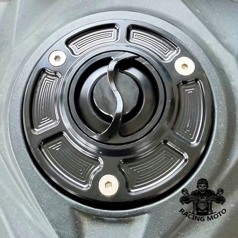 适用春风狒狒XO赛车手冒险家竞技无钥匙快拆铝合金油箱盖改装配件