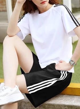 中考体育运动服套装初中生女纯棉