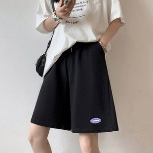 初中体育考试专用跑步裤运动休闲少女五分裤中裤阔腿短裤高中学生