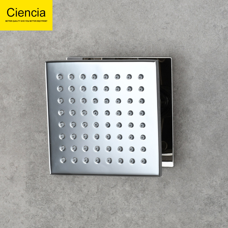 铜浴室淋浴器腰喷花洒顶喷卫生间方形侧喷入墙式可调角度喷头