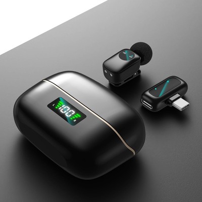 迷你领夹麦克风手机直播录音降噪