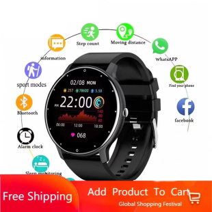 蓝牙智能手表男女手机通用 运动健康睡眠信息提醒时尚 Smart Watch