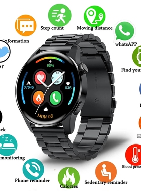 Smart Watch 健康监测智能提醒音乐蓝牙智能手表适用苹果安卓手机