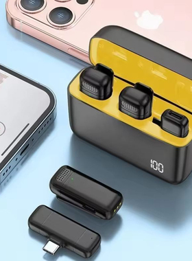 Portable Bluetooth Microphone Youtube Live直播收音领夹麦克风