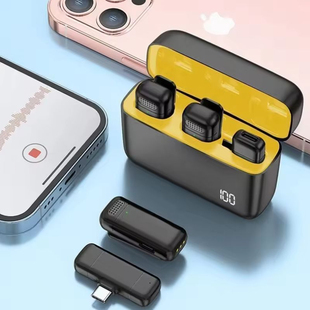 Portable Bluetooth Microphone Youtube Live直播收音领夹麦克风