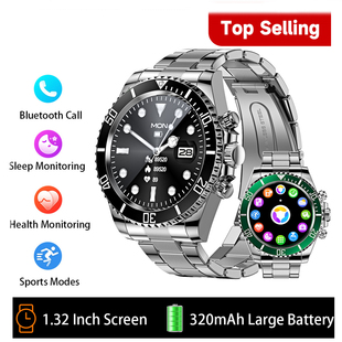 Smart Watch Men Bluetooth Call Sports Fitness Wristwatch手表