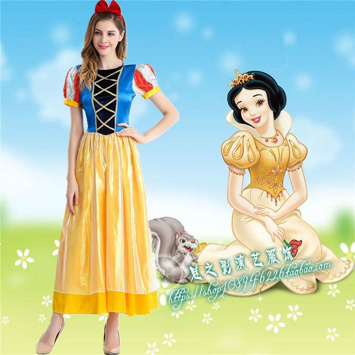 Halloween clothing adult Seven Dwarfs costume adult Snow Princess Dress Costume Snow Princess Dressin the Play mode/Anime/Periphery/cos/Board games , Meet/Magic Supplies , Gathering tools/Decoration , Apparel  category - from Buy2taobao.com to provide professional Taobao agent buy service