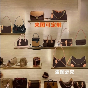 老花真皮女包ivy翻盖carryall法棍包nano邮差腋链条下圆饼包 新款