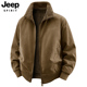SPIRIT吉普正品 双面穿夹克男士 秋冬款 JEEP 加绒加厚纯棉工装 外套