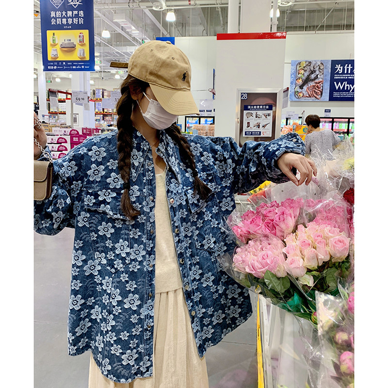 【现货】牛仔提花外套Q9959P135K208,女装短外套,2C321