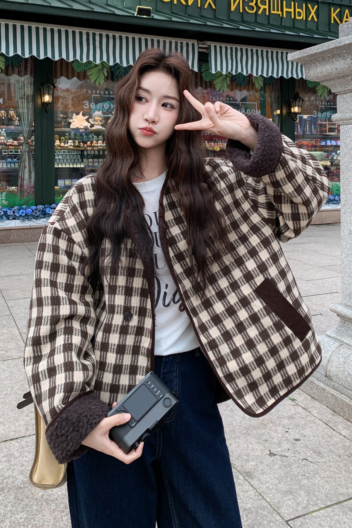 新品【已出大货】新面料【两面穿】外套D658P185K278,女装短外套,沁古纱衣