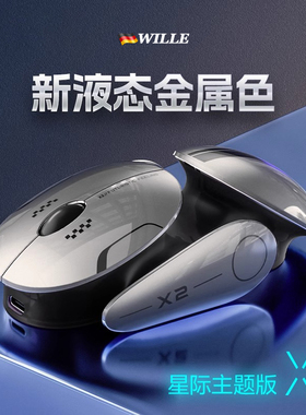 德国X2无线鼠标蓝牙三模办公游戏电竞无声静音电脑笔记本充电2025