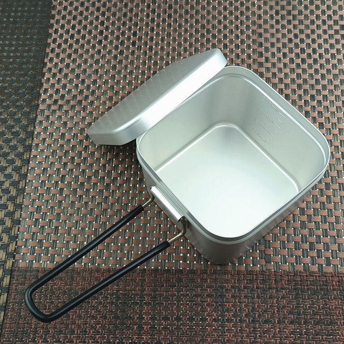 韩式大众铝合金正方形饭盒