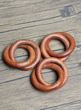 雷击枣木乾坤圈阴阳环手镯吊坠挂件30mm一体无拼接纯手工打磨精雕