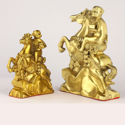 铜马上封侯摆件马上大圣胜铜器工艺品开业礼品