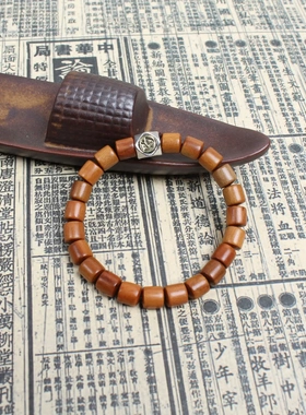 雷击枣木佛珠手串樊文十二生肖八大守护神本命佛配饰男女桶珠手链