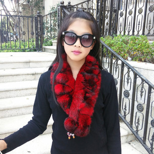 皮草围脖 真獭兔毛围巾男女秋冬整皮毛毛厚实保暖时尚 冲量促销 韩版