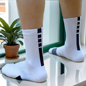 专业透气跑步防滑毛巾底球员训练实战精英袜美式 专业吸汗运动袜