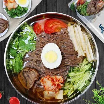 东北荞麦冷面正宗延吉边380克朝鲜珍韩国凉面酸甜口味思带调料包