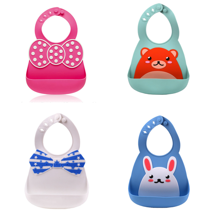 硅胶婴儿宝宝吃饭围兜立体防水超软食饭兜儿童小孩大号口水兜免洗