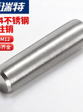304不锈钢销钉圆柱销定位销固定销实心销子Φ1M2M2.5M3M4M5M6-M12