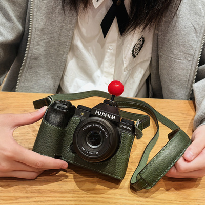 富士XT50保护套XS20XT30二三代X100VIXT5相机包配件真皮套xm5xe5