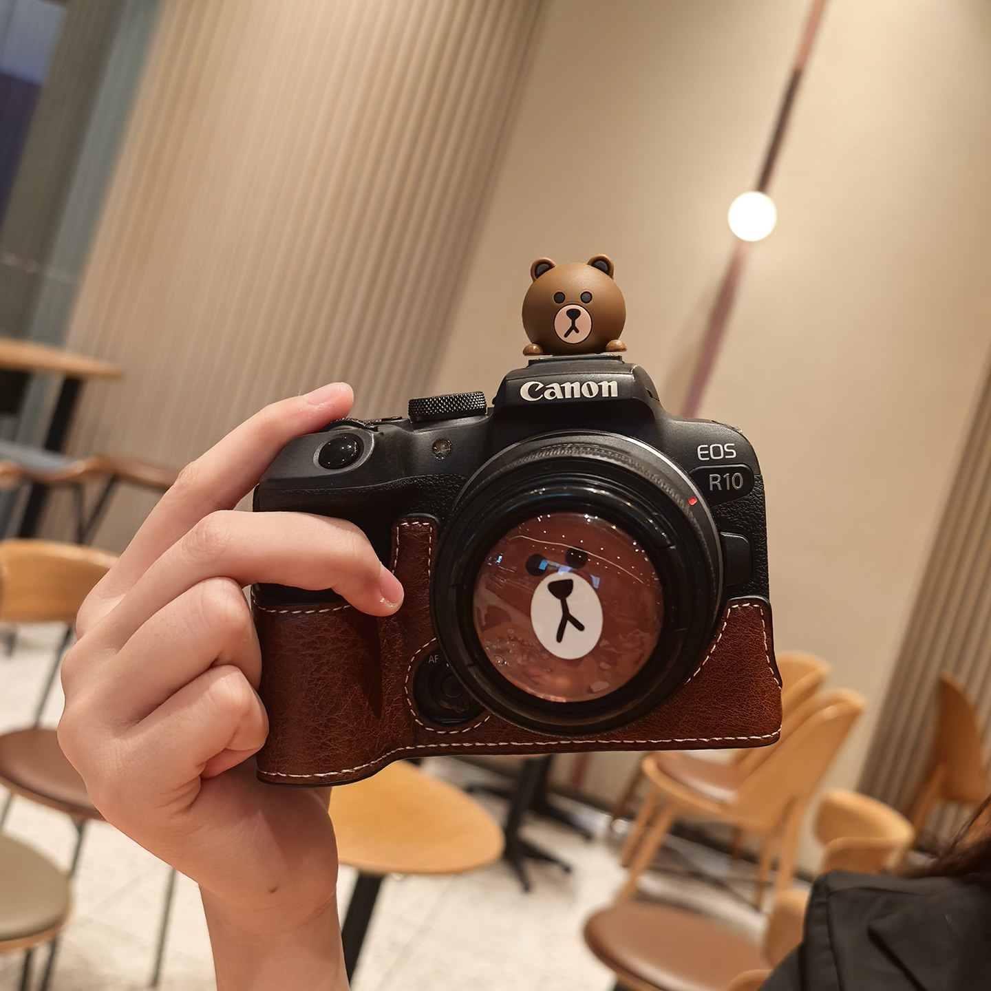 佳能R10相机套R50微单r8765底座包200DIIm50配件皮套RPR50V保护套