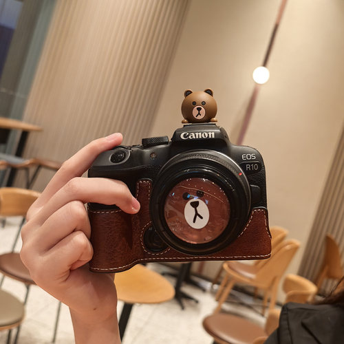 佳能R10相机套R50微单r8765底座包200DIIm50配件皮套RPR50V保护套