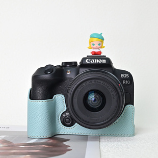 适用佳能R10相机套R50微单R50V保护套R8R100底座200DII配件RP皮套