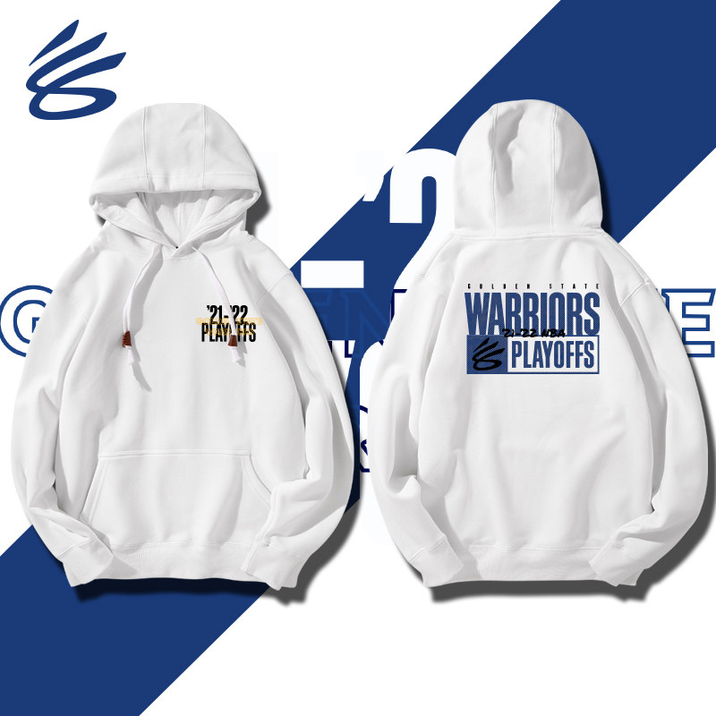 可定制篮球运动勇士2022年季后赛保暖外套库里CURRY连帽套头卫衣