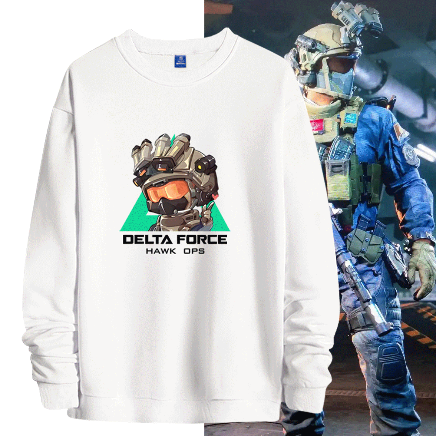 个性男女休闲潮宽松圆领卫衣