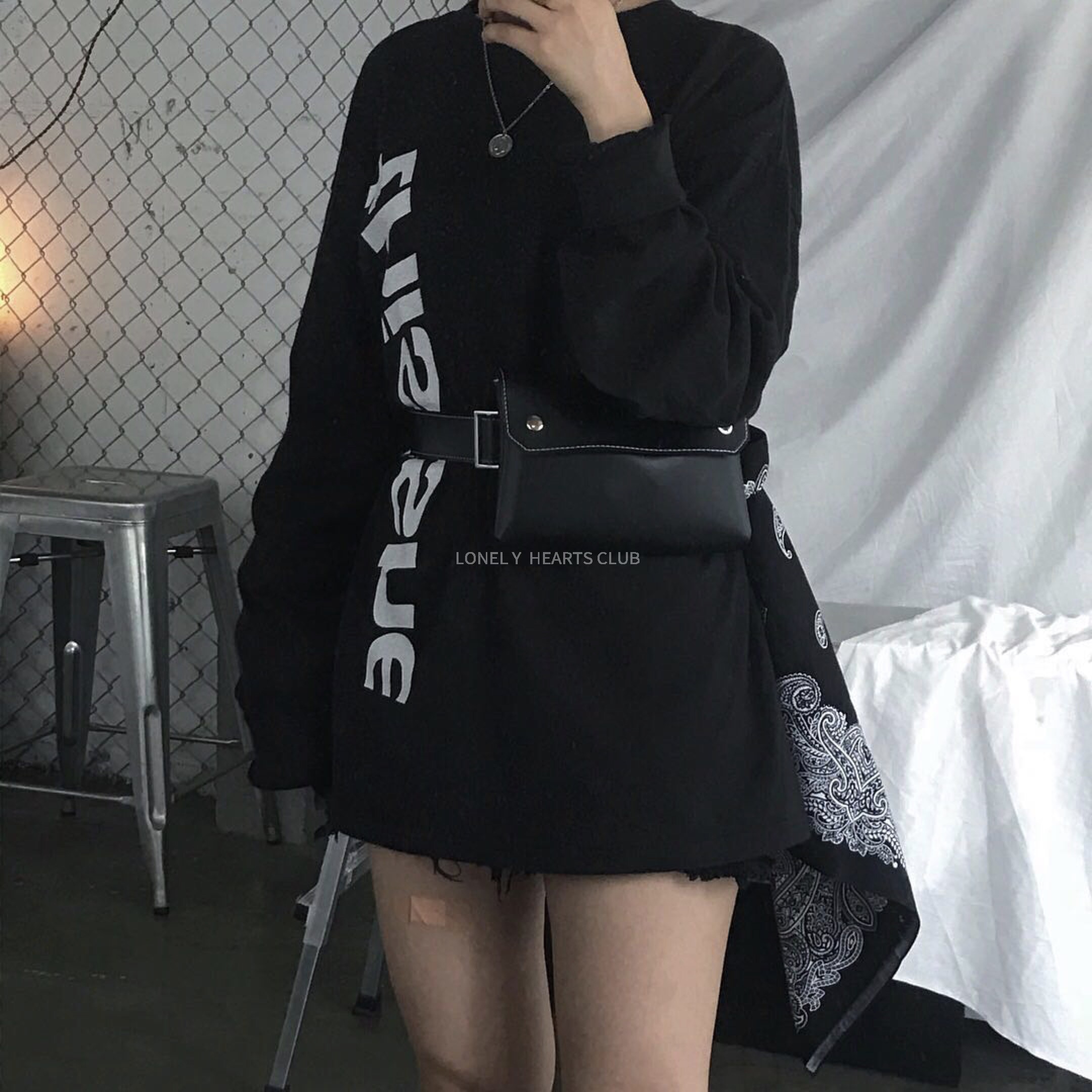 满67.00元可用1元优惠券lonelyheartsclub .定制字母t恤