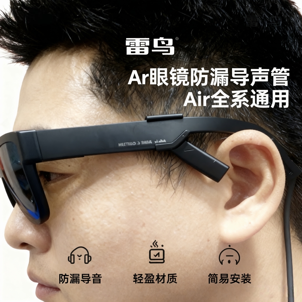 雷鸟Air4 PRO智能眼镜Ar配件导音管耳罩Air3S回声罩收音管导音鳍