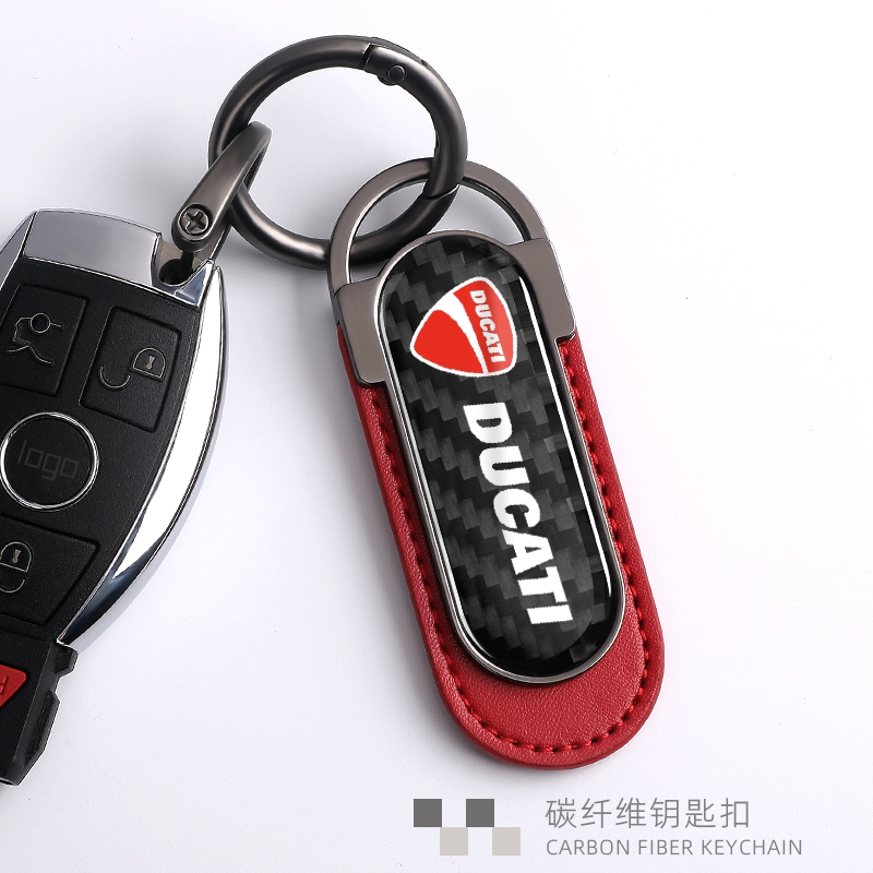 适用杜卡迪钥匙扣街霸848 899 696 796 1198大魔鬼1200摩托车挂件