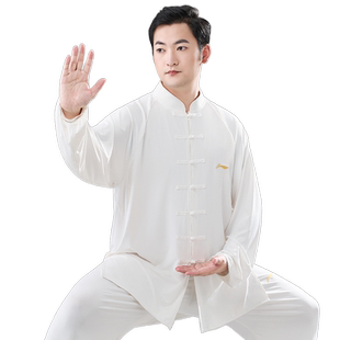 李宁太极服男2025新款秋冬八段锦练功服女高端品牌表演新式太极服