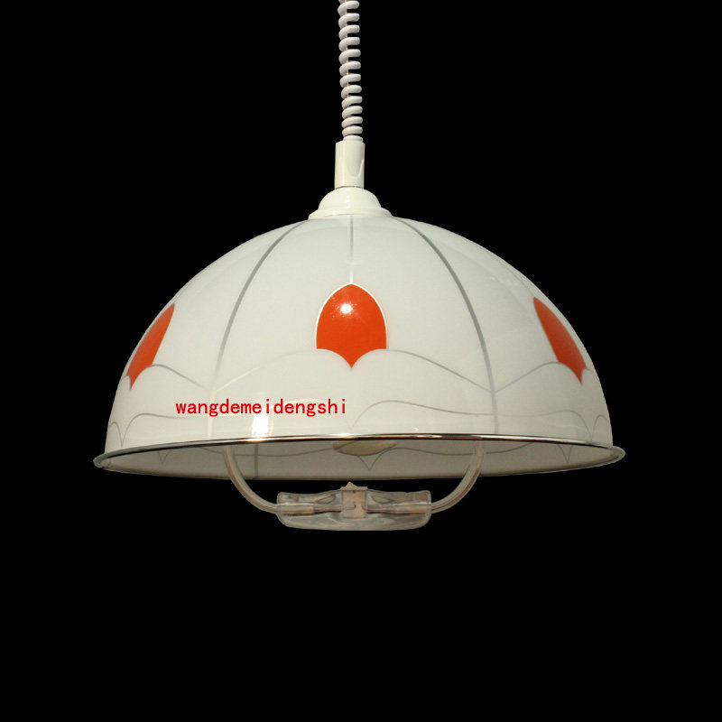 升降灯麻将灯伸缩带开关拉伸灯棋牌室手拉灯美容美发美甲伸缩灯