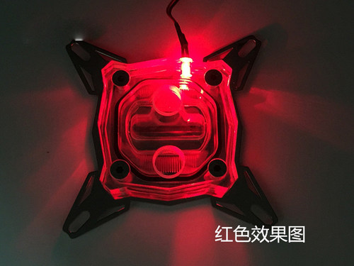 新品 电脑CPU水冷头LED发光灯白 红 绿 蓝 橙色 大4P接口 DIY配件