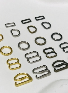 6mm 8mm 10mm迷你娃用D扣bjd娃衣ob11小布包皮带扣鞋包扣金属圆环