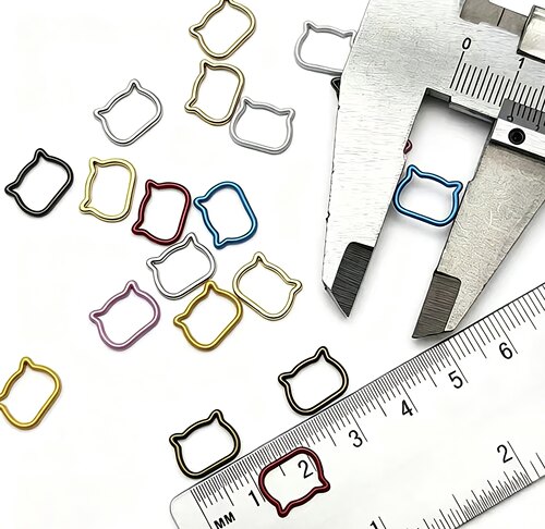 9*11mm猫头提手迷你娃娃包用ob11娃用手提 金属可爱手工装饰辅料