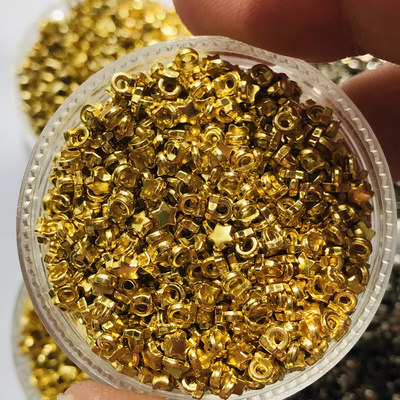 3mm五角星有脚纽扣BJD ob11 娃娃用扣子可爱金属手缝小号娃衣辅料