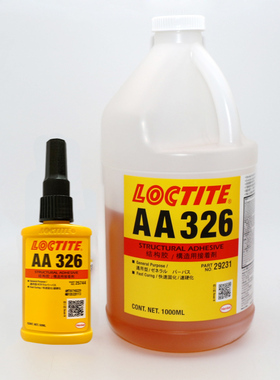 乐泰LOCTITE AA326结构胶磁钢电机粘接金属专用胶水324 1000ml
