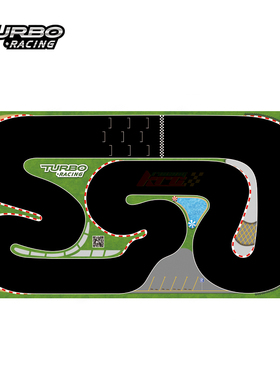 TURBO RACING 1:76迷你遥控车 专用场景漂移/竞速跑道 桌面赛道