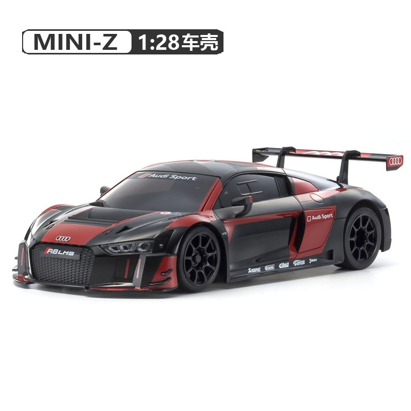 KYOSHO/京商 MINI-Z 蚊车车壳RWD MR03 奥迪R8 LMS MZP234BKR