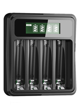 倍量 MINI-Z 蚊车7号AAA5号AA镍氢锂电4槽位多功能智能充电器