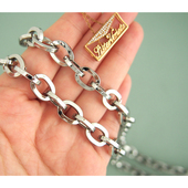 纯铜大O字包链钯金电镀银色链条中小包斜挎长肩带配件腋下包带女