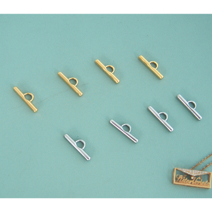 不锈钢OT扣金色杠子扣一字扣银色棍子链条扣子包配件ot扣高端配件