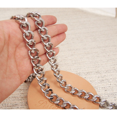 不掉色不锈钢链条粗链子包包链条单买配件皮带百搭链包包替换包带