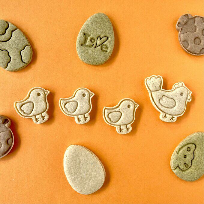 新款可爱小鸡母鸡饼干模具卡通动物糖霜曲奇饼干印章diy烘焙工具